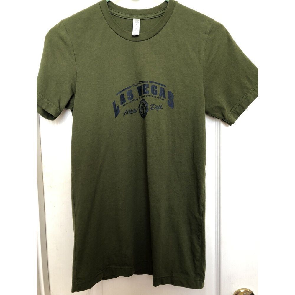 What Happens In Vegas Stays‎ In Vegas Las Vegas T-shirt Tee Vacation S Olive